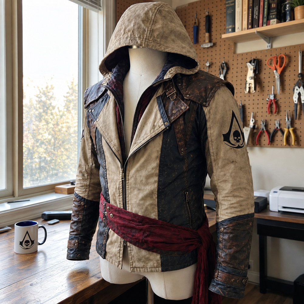 Coat displayed on a mannequin